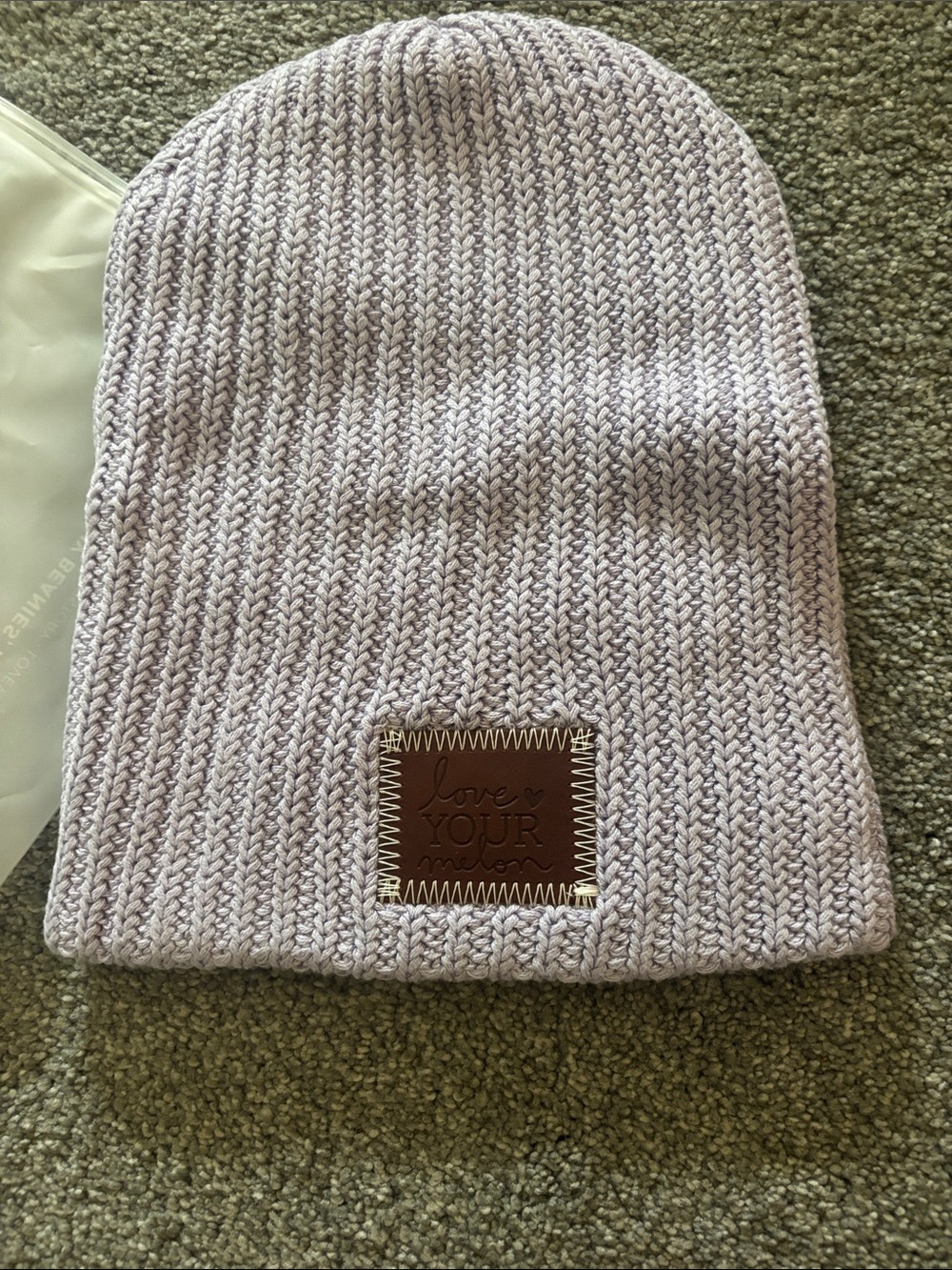 Love Your Melon Lavender Knit Beanie